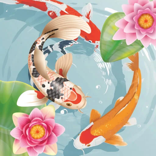 Koi Fish Pond - Idle Merge Game